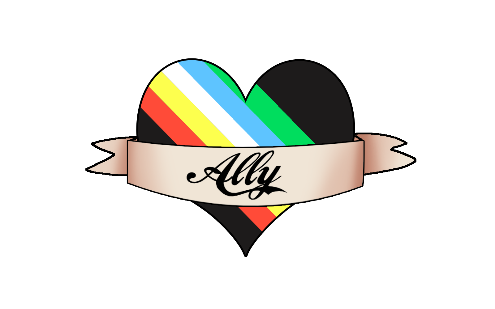 Disabled Pride Ally (Sticker) – Reke Hime